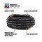 Smartflex Air Hose, 3/8in x 50ft, 1/4in MNPT Fittings, Black, Rubber HSFR3850BK2 - alternate 2